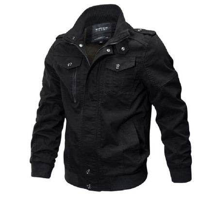 Plus Size Bomber Military Jacket Men Autumn Winter Outwear Casual Cotton Washed Coats Army Flight Tactical Jacket Male 5XL 6XL - Mubimart