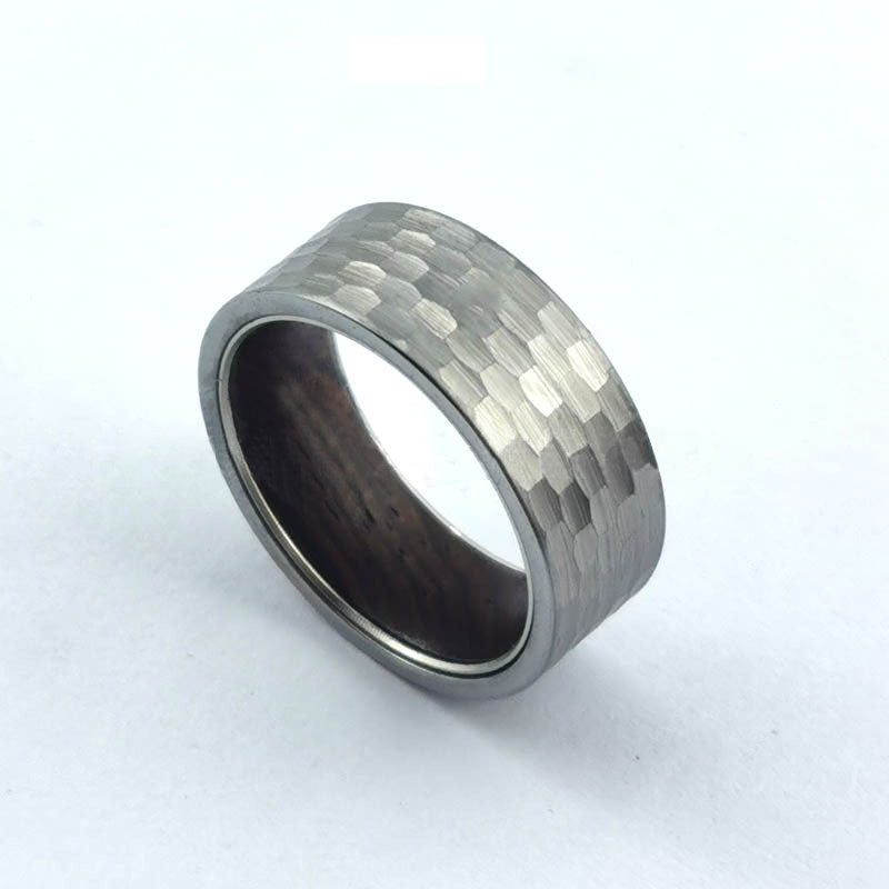 Heren Ring Mode Accessoire Bruiloft Verlovingsring Wolfraam Carbide Dagelijkse Mode Zilver