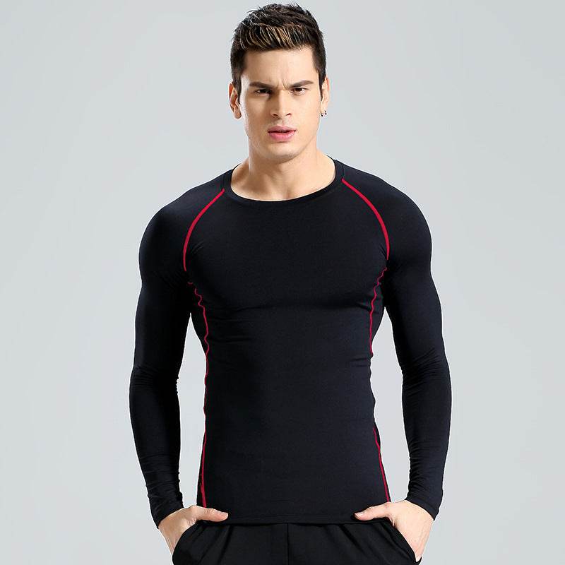 Long-sleeved workout clothes quick-drying T-shirt - Mubimart