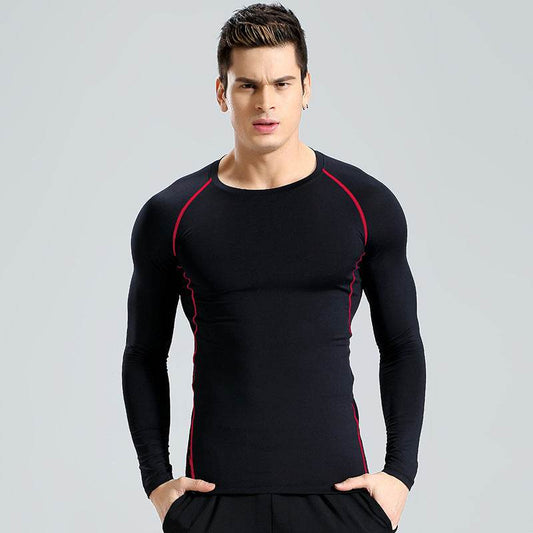 Long-sleeved workout clothes quick-drying T-shirt - Mubimart