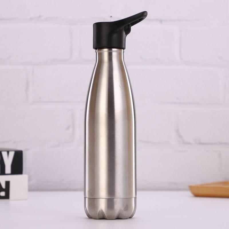 Stainless steel outdoor sports bottle - Mubimart