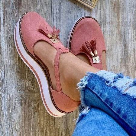 Tassel Flats Shoes Women Spring Summer Sandals - Mubimart
