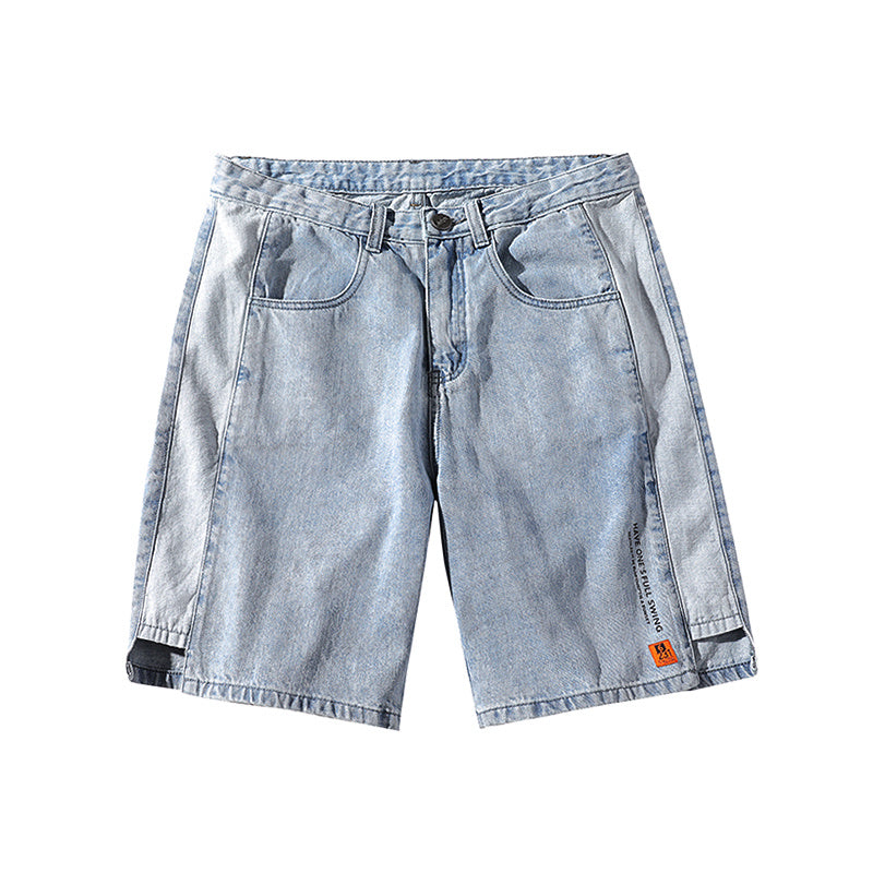 Tooling denim shorts