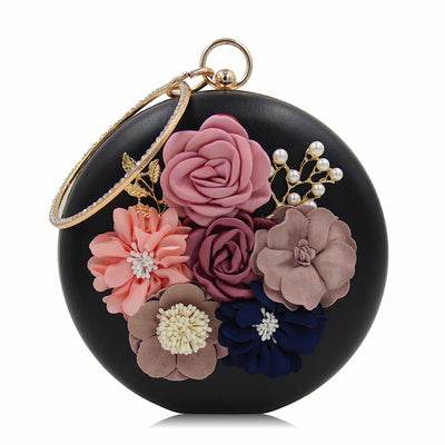 Gorgeous Round Clutches - RED - Mubimart