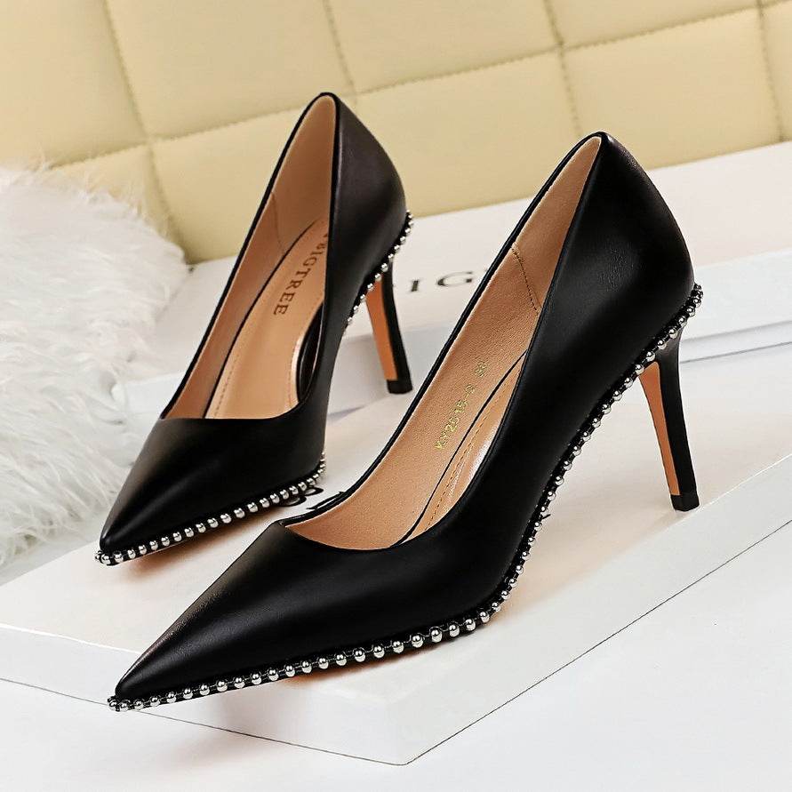Studded high heels - Mubimart