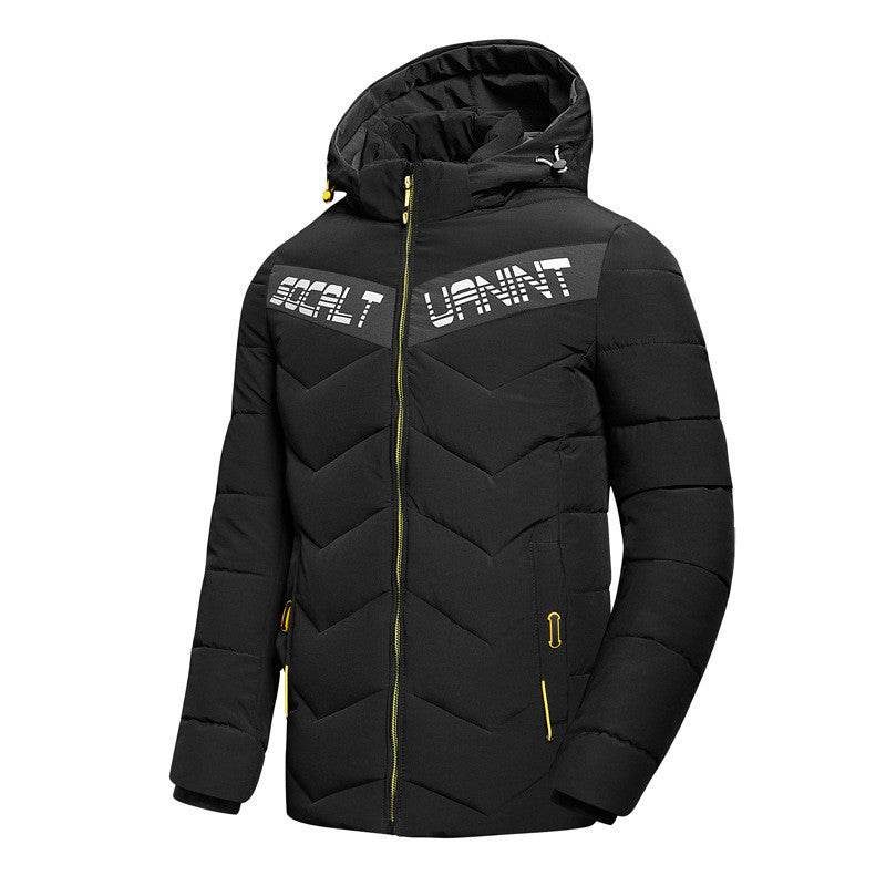 Casual hooded down jacket - Mubimart