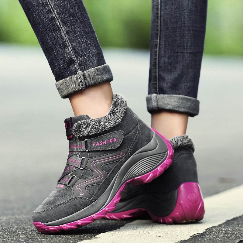 Hiking Shoes For Women Real Leather Non-Slip Outdoor Hiking Boots Trekking Shoes Waterproof Sport Sneakers Camping Sport Shoes - Mubimart