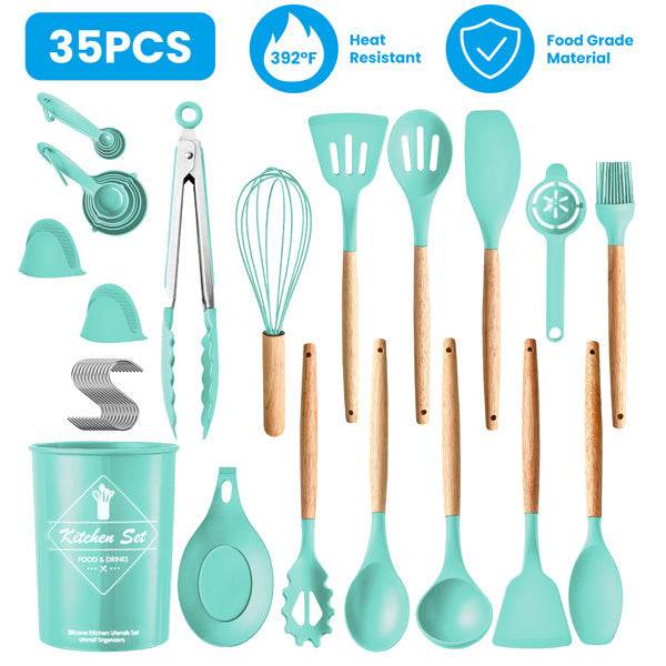 35 Piece Kitchen Cooking Utensil Set - Mubimart