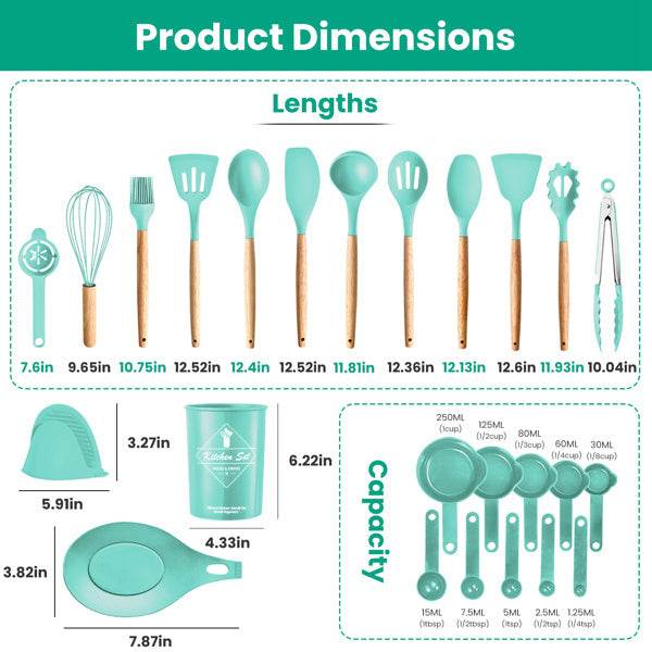 35 Piece Kitchen Cooking Utensil Set - Mubimart