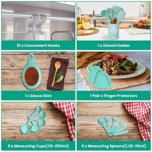 35 Piece Kitchen Cooking Utensil Set - Mubimart