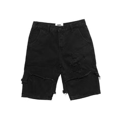 Zerrissene gerade Jeansshorts für Herren 