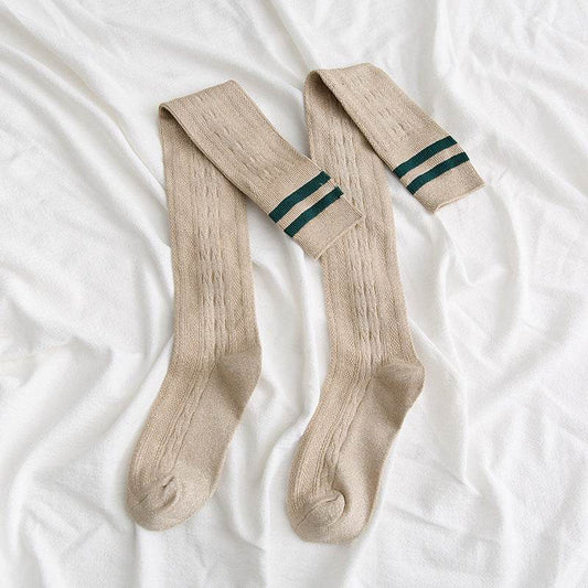 Over the knee socks women high tube thigh socks - Mubimart