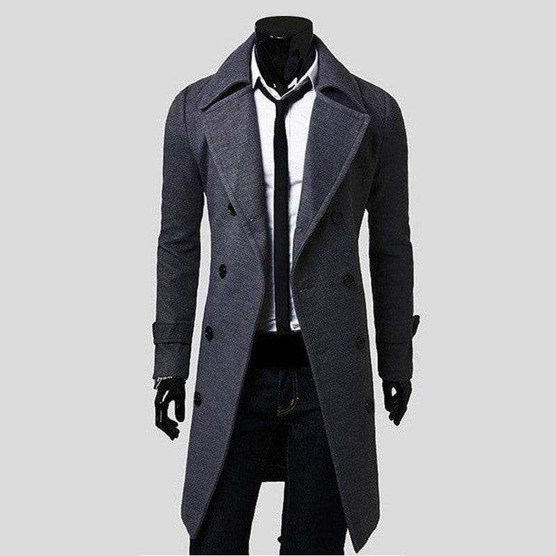 Men's Trench Coat - Mubimart