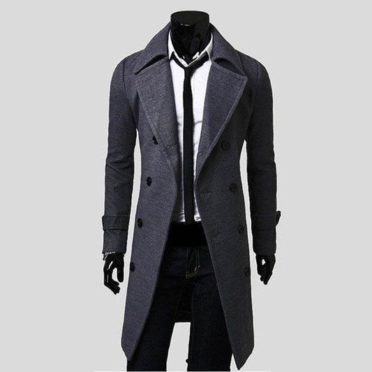 Men's Trench Coat - Mubimart