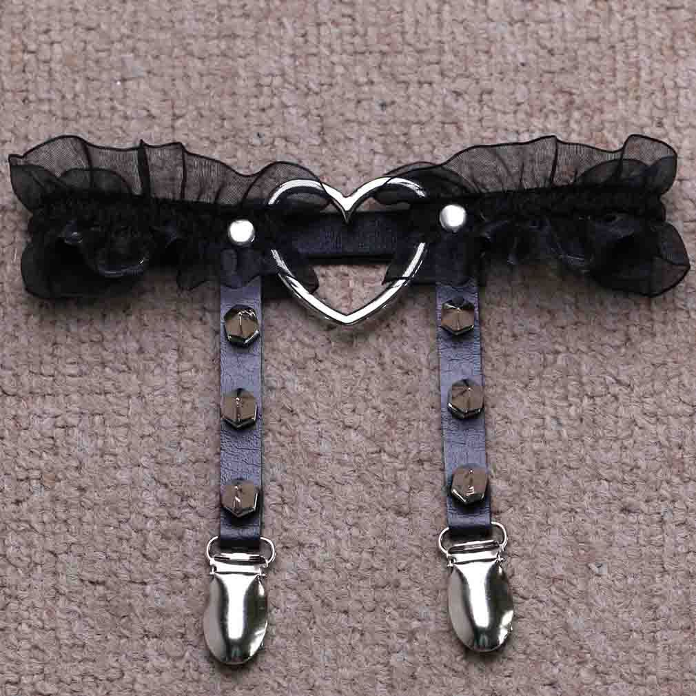 Sexy sexy peach heart garter belt - Mubimart -  