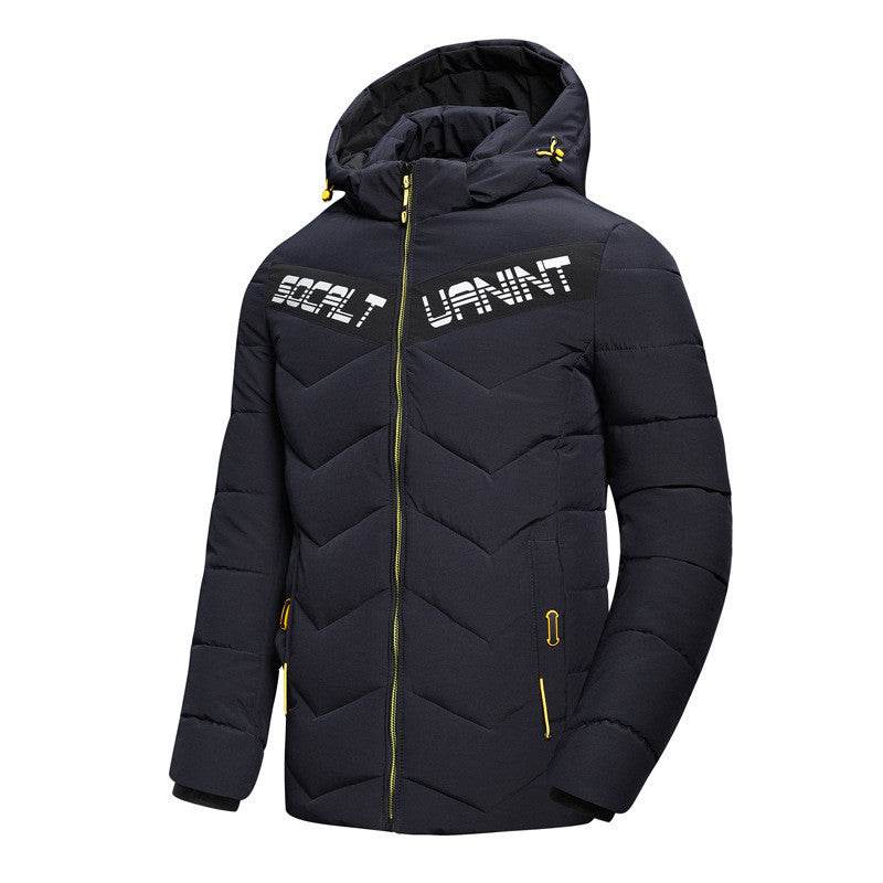 Casual hooded down jacket - Mubimart
