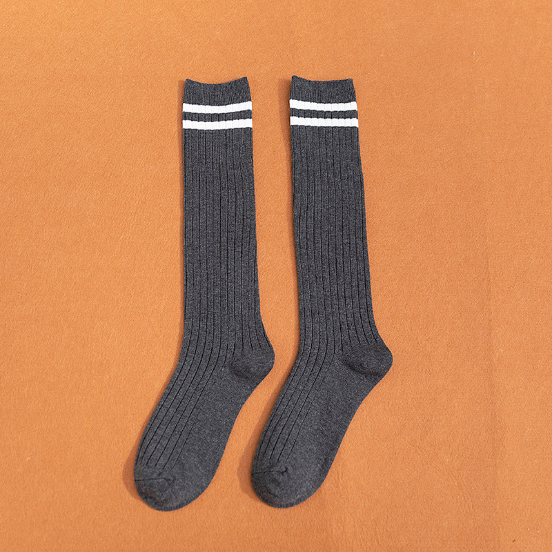 South Korea Japanese jk middle tube knee-length street half-high tube ins trendy socks - Mubimart -  