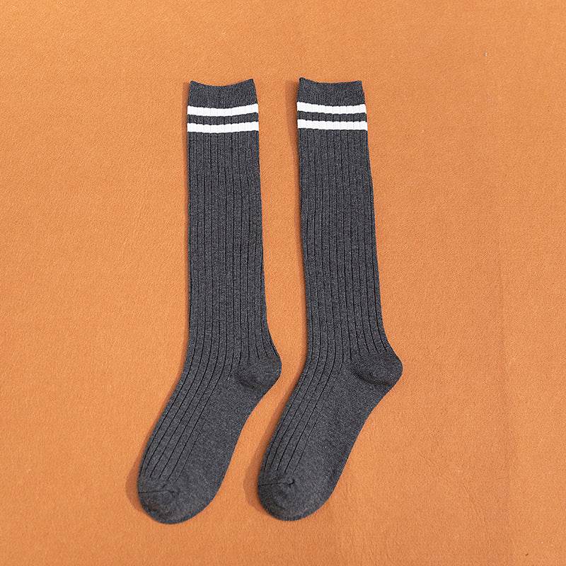 South Korea Japanese jk middle tube knee-length street half-high tube ins trendy socks - Mubimart