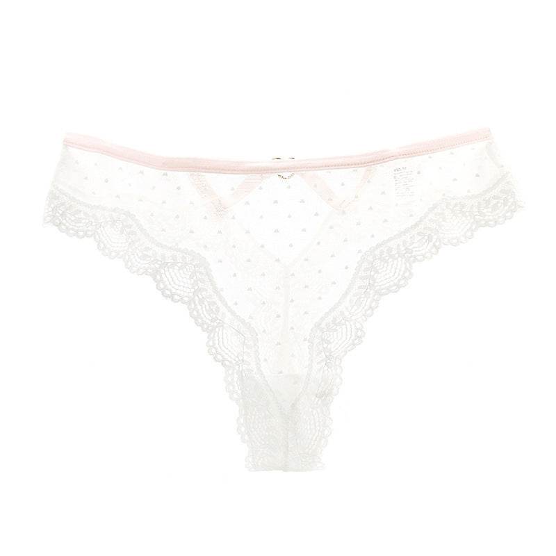 Women's thong with lace trim - Mubimart