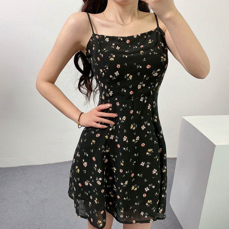 Floral chiffon camisole - Mubimart