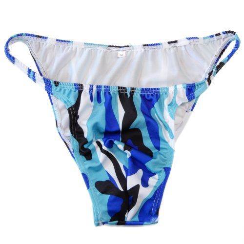 Narrow waist briefs, half-pack hip men's underwear, swimming material - Mubimart
