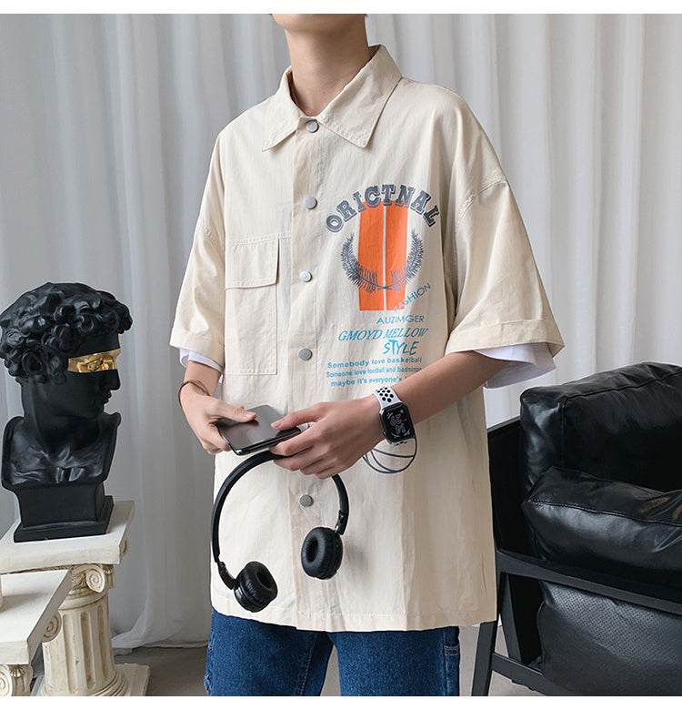 Japanese tooling shirt jacket - Mubimart