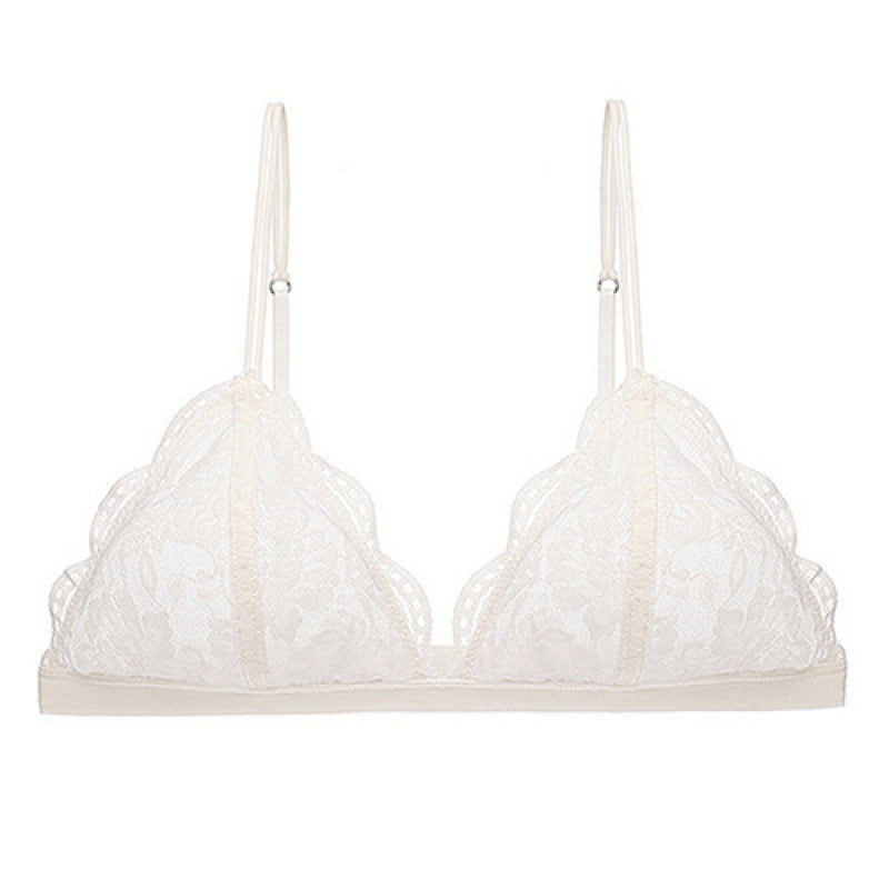 Lightweight Lace Wireless Bra Underwear - Mubimart -  