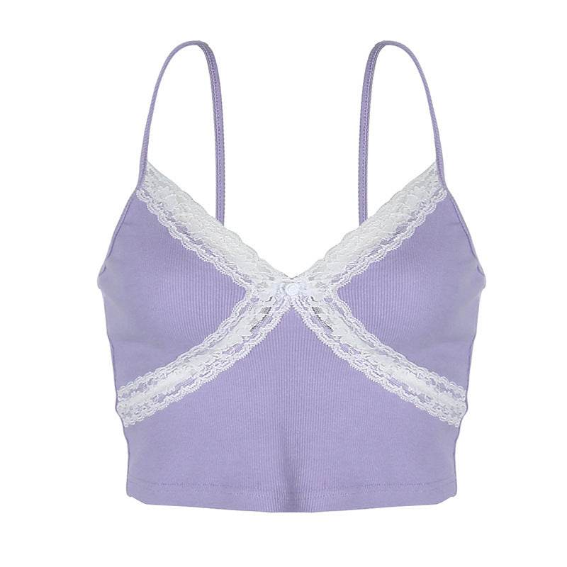 Stitching camisole - Mubimart