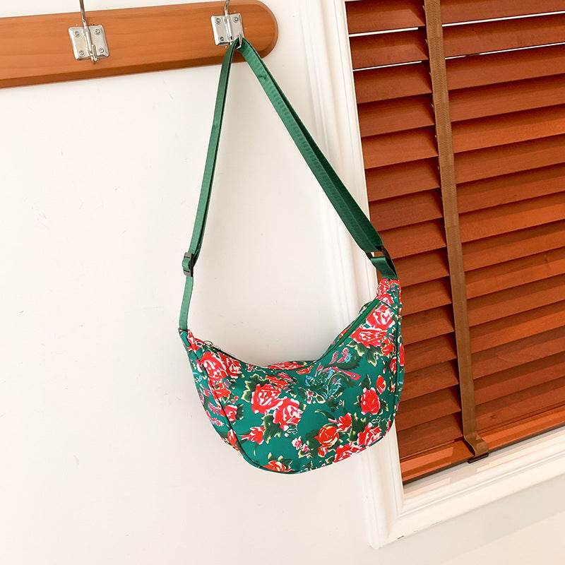 Big Flower Ethnic Crossbody Bag For Women - Mubimart