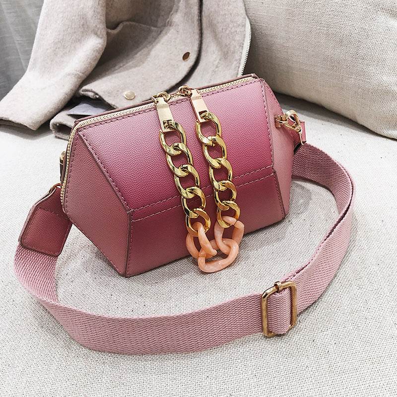 Wide shoulder girly One Shoulder Satchel - Mubimart