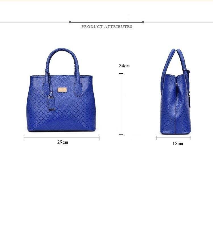 Women 6Pcsset Handbags Girls PU Leather Crossbody Bag Tote Casual Casual Bag Brand Designer Composite Messenger Bag Clutch Purse Wallet - Mubimart