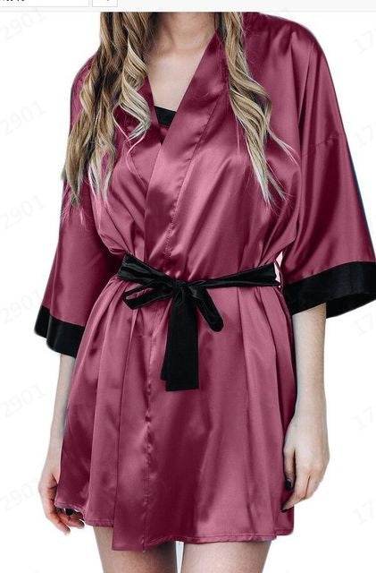 Home fun robe bathrobe seduction plus-size pajama suit - Mubimart