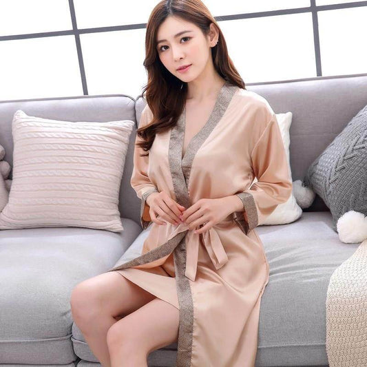 Nightgown feminine pajamas - Mubimart