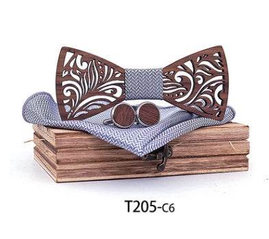Wooden bow tie - Mubimart