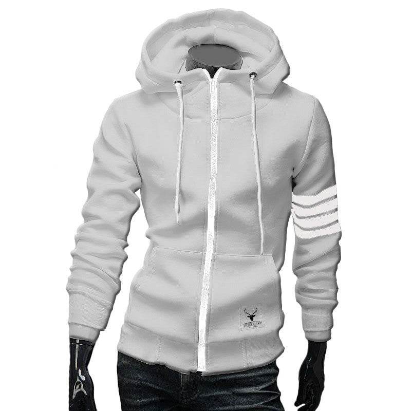 Hooded Zip Pullover Sweatshirts - Mubimart