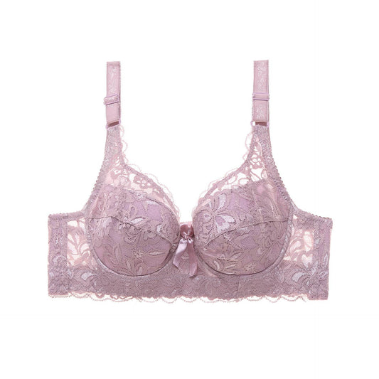Lace Sexy Plus Size Thin Bra - Mubimart