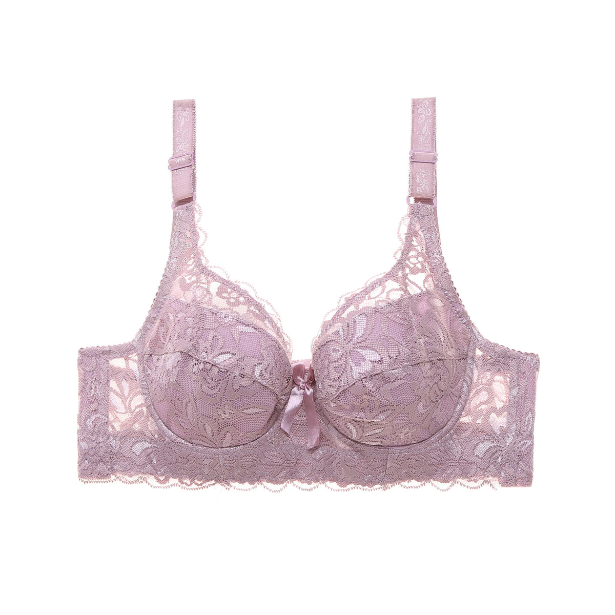 Lace Sexy Plus Size Thin Bra - Mubimart -  