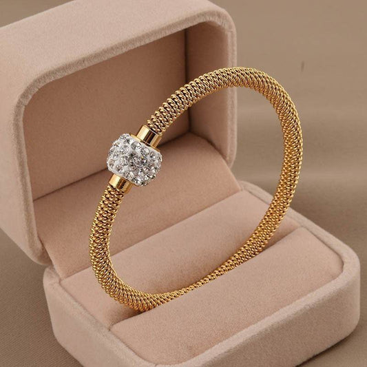 Diamond Bangle Bracelet - Mubimart