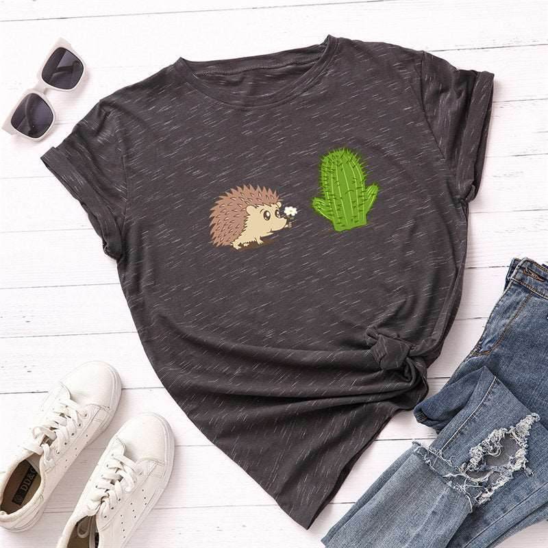 100% Cotton Ladies T-Shirt Plus Size High Quality Summer T-Shirt S-5XL - Mubimart