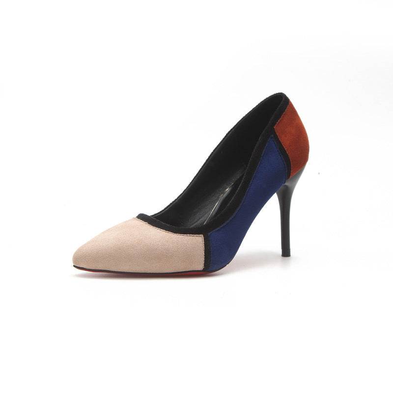 Colorblock high heels - Mubimart