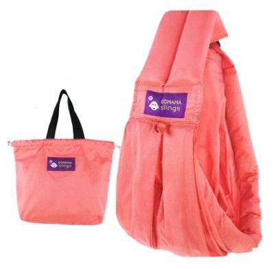 Cotton breathable sling baby carrier baby bag back pocket - Mubimart