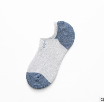 Men's cotton socks low cut embroidery socks - Mubimart -  