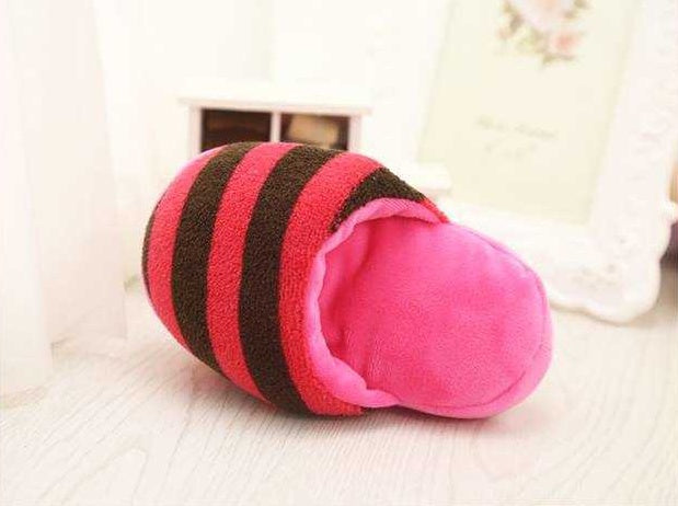 Dazzle colour stripe slipper - Mubimart -  