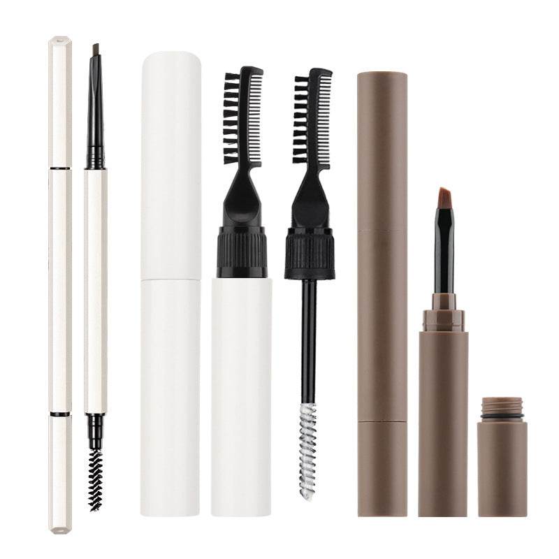 Three-piece Set Gel Cream Eyebrow Pencil - Mubimart