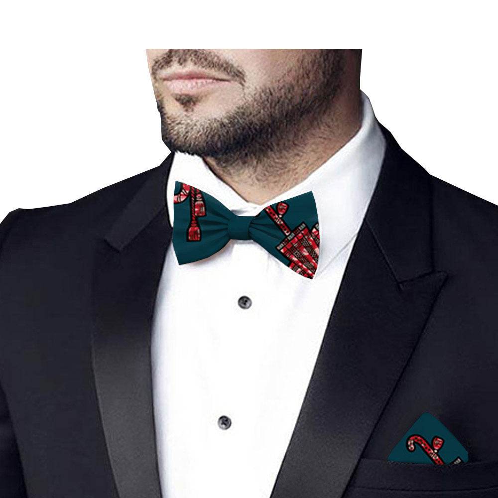 Printed batik bow tie - Mubimart