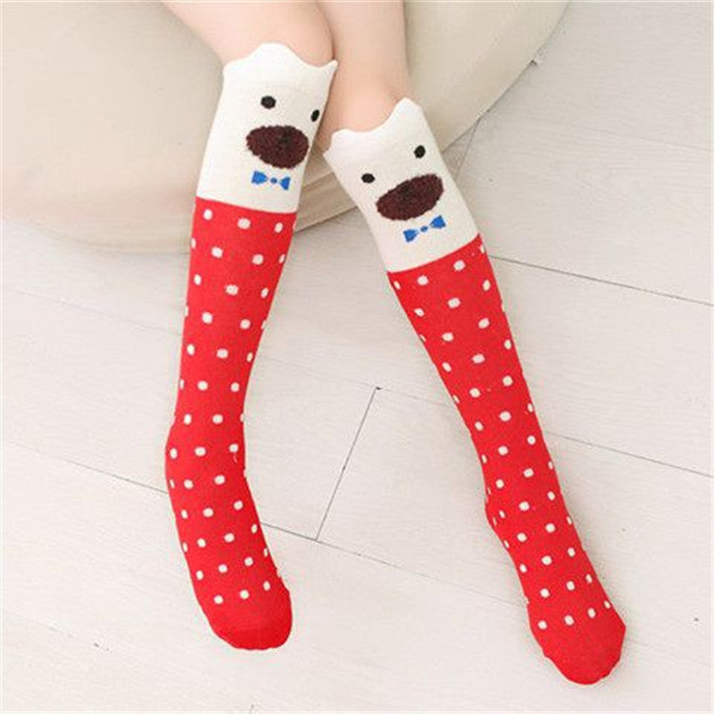 Girls cartoon over the knee socks - Mubimart -  