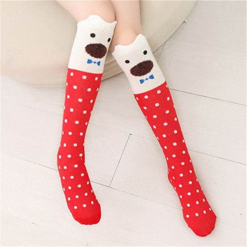 Girls cartoon over the knee socks - Mubimart