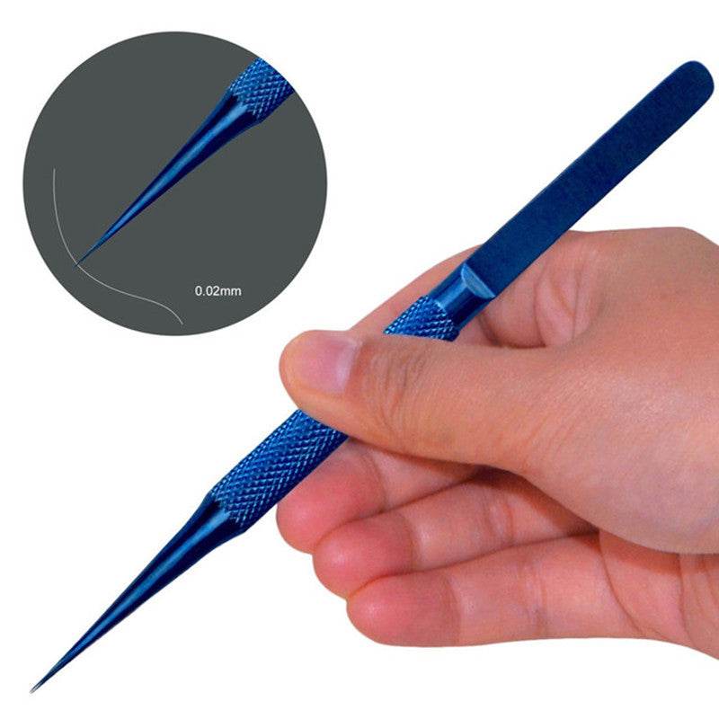 Flying Line Tweezers Titanium Alloy 0.15mm Fine Tip Tweezers - Mubimart