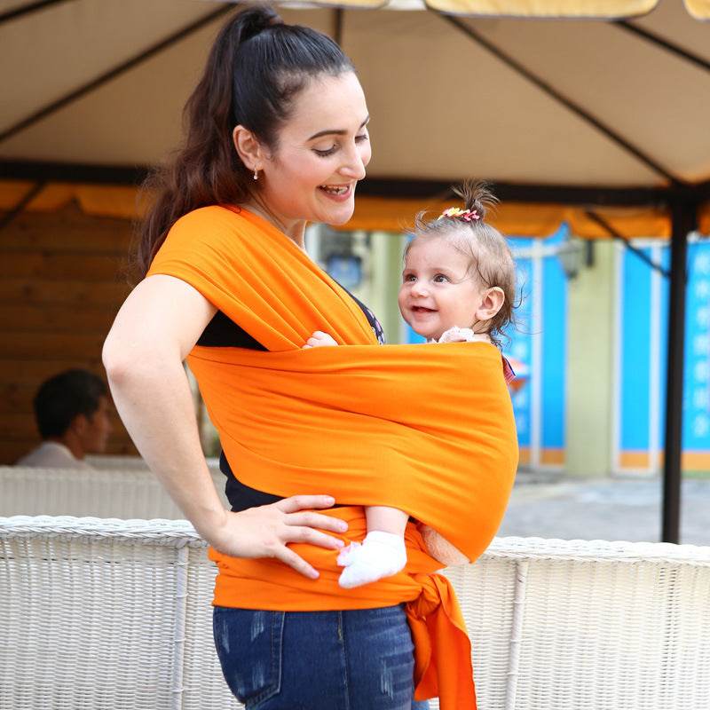 Baby sling solid color baby carrier - Mubimart