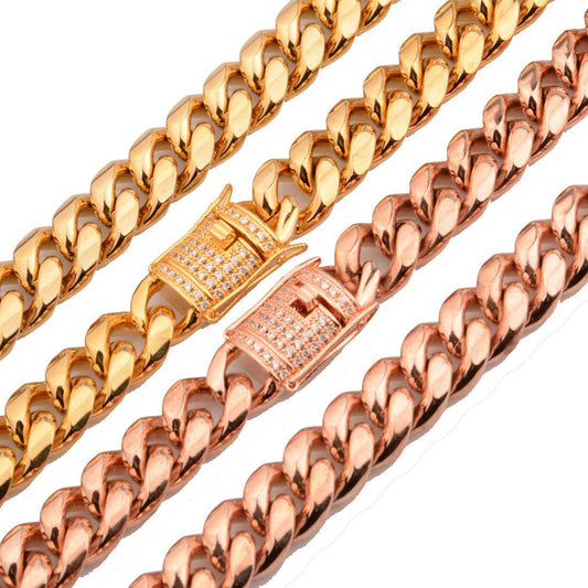 Gold Chain Men Necklace - Mubimart